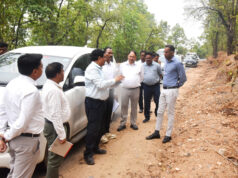 लोक निर्माण विभाग के सचिव ने निर्माणाधीन राष्ट्रीय राजमार्ग का किया निरीक्षण