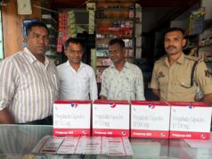 सूखे नशे के विरुद्ध रायपुर कमिश्नरेट पुलिस एवं औषधि व प्रसाधन विभाग की बड़ी कार्यवाही