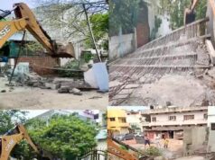 मुख्य नाले पर वर्षों से किए गए अवैध अतिक्रमण पर वार्ड पार्षद एवं निगम की कार्रवाई