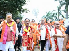 मुख्यमंत्री साय गुढ़ियारी से महादेव घाट तक आयोजित भव्य कांवड़ यात्रा में सम्मिलित हुए