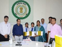 छत्तीसगढ़ से एकमात्र विद्यालय ने किया “Building Sponge City Together” का प्रदर्शन